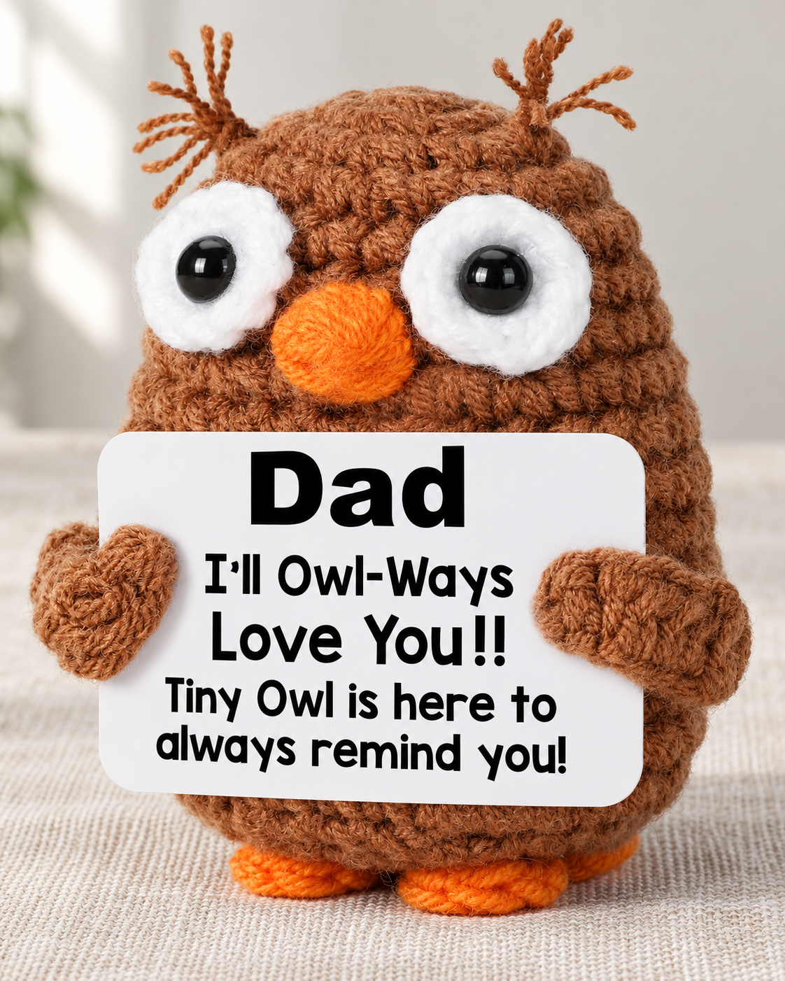 Crochet Message Figure for Dad