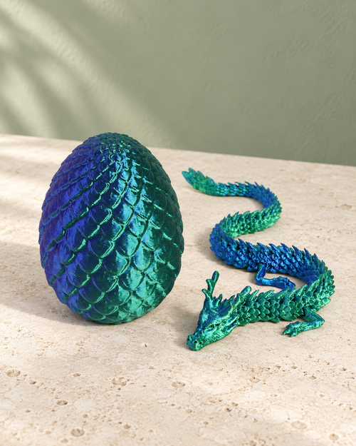 Articulated Dragon and Egg: Green-blue