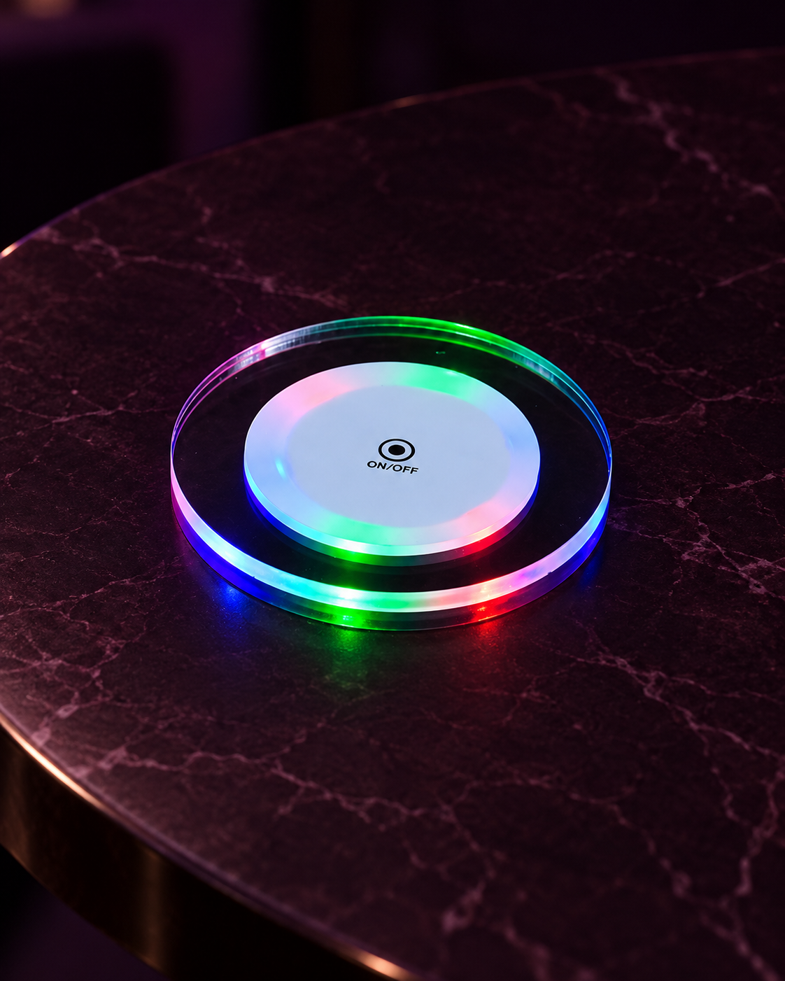 Multicolor LED Coaster
