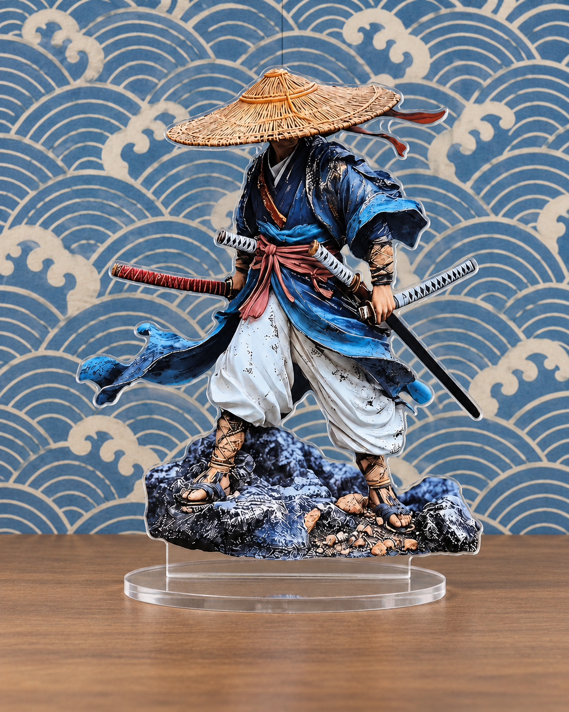 samurai acrylic desk ornament